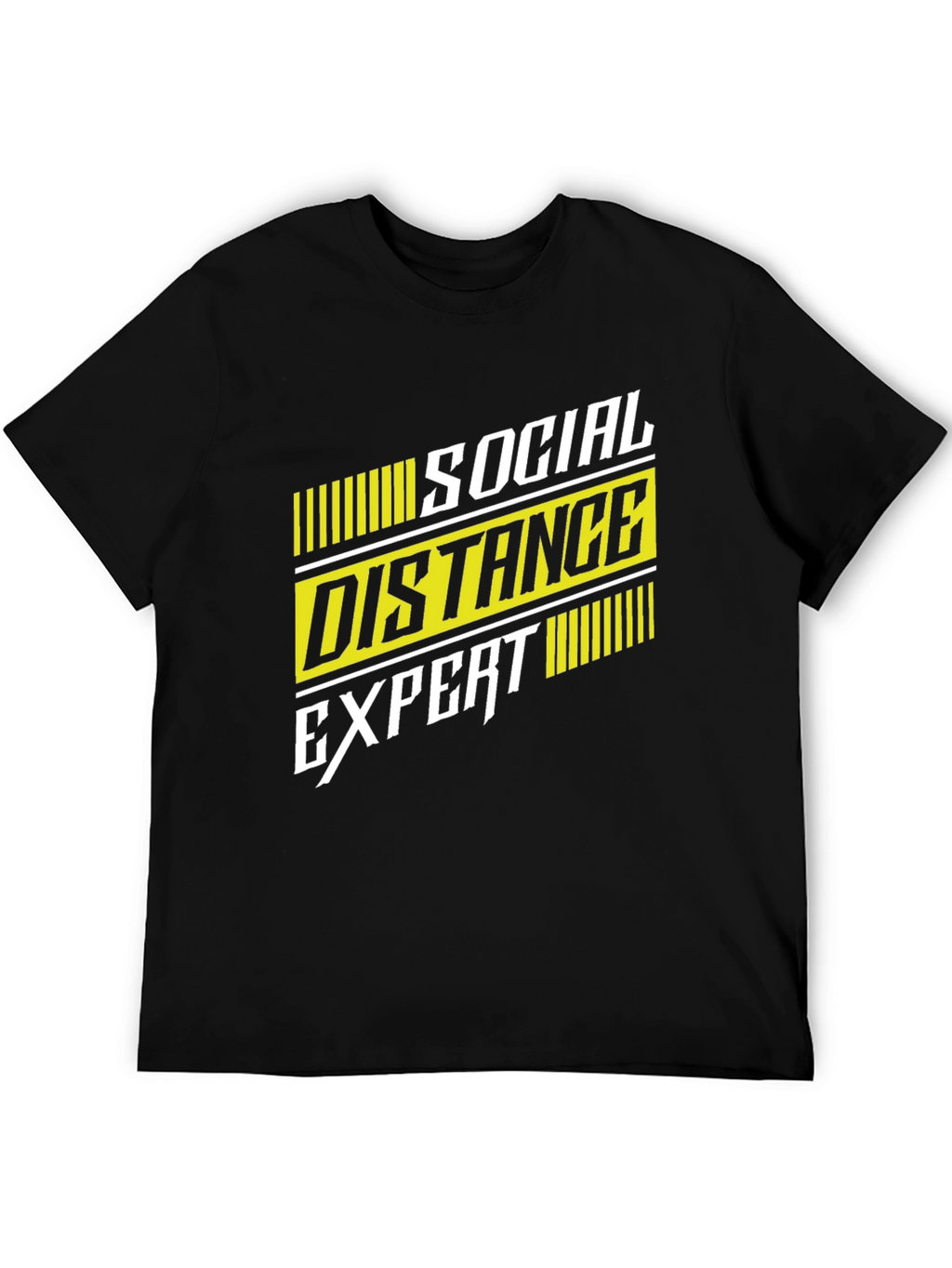 Social Distance Expert Graphic Tee - Black