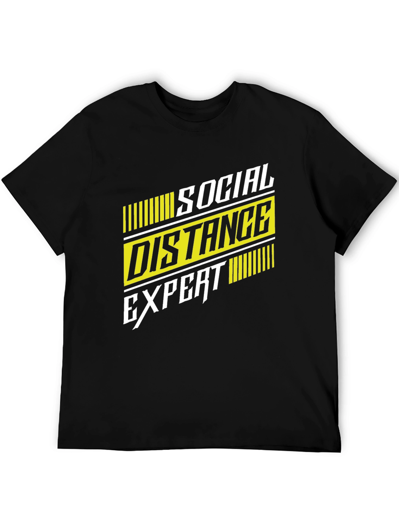 Social Distance Expert Graphic Tee - Black