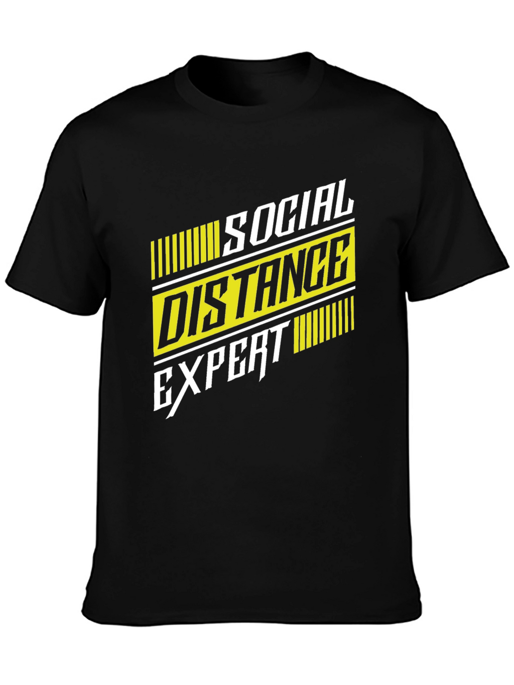 Social Distance Expert Graphic Tee - Black
