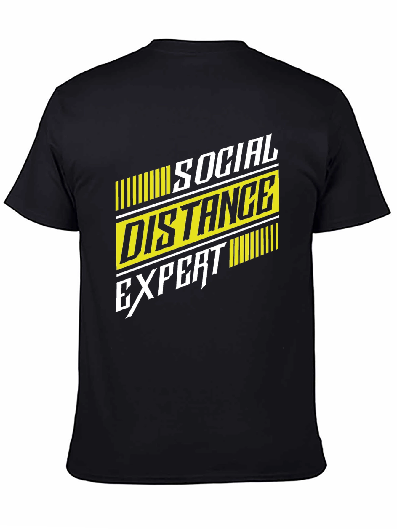 Social Distance Expert Graphic Tee - Black