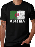 Algeria Flag T-Shirt - Distressed Algerian Pride