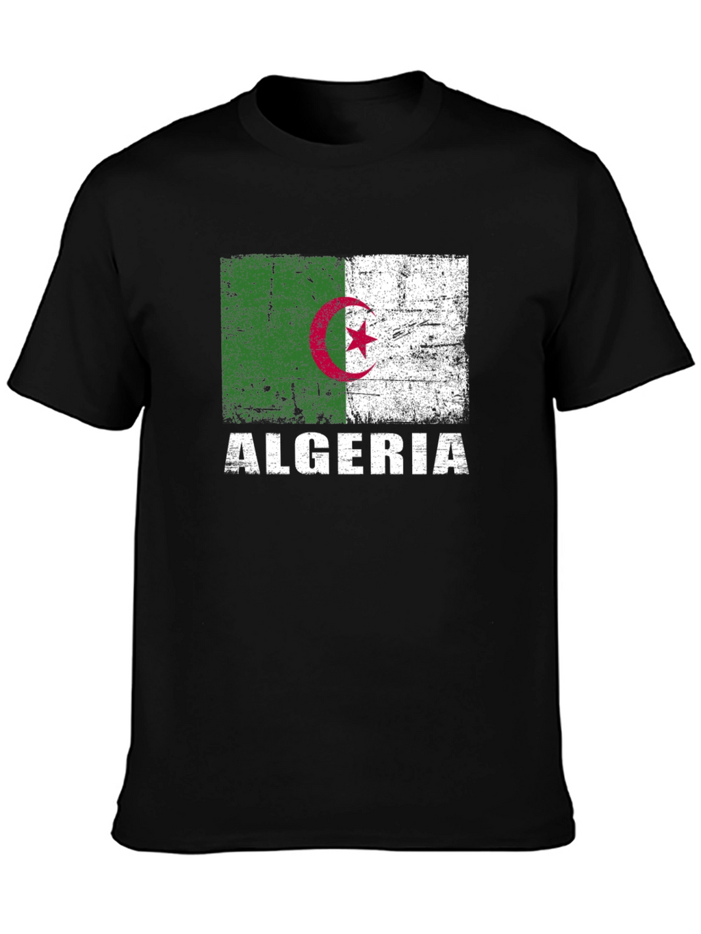 Algeria Flag T-Shirt - Distressed Algerian Pride