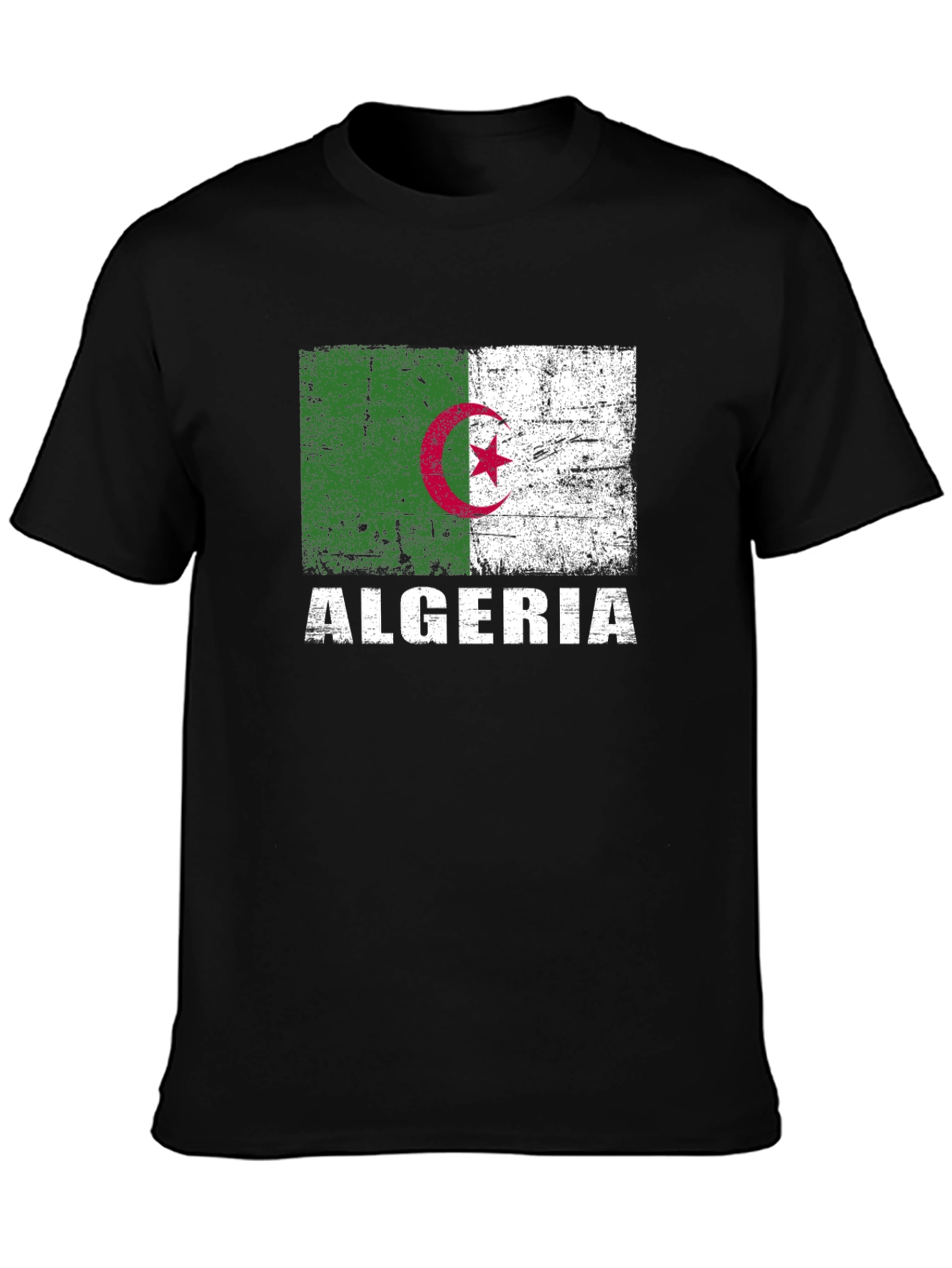 Algeria Flag T-Shirt - Distressed Algerian Pride