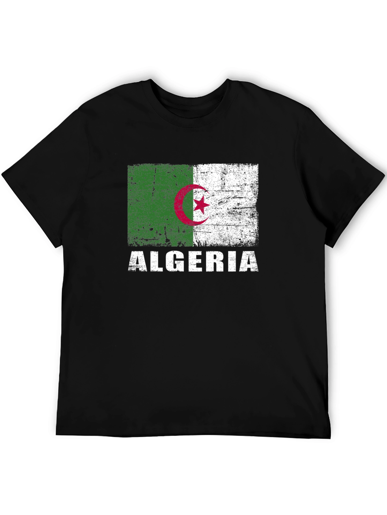 Algeria Flag T-Shirt - Distressed Algerian Pride
