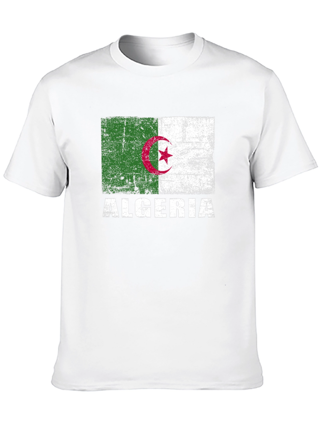 Algeria Flag T-Shirt - Distressed Algerian Pride