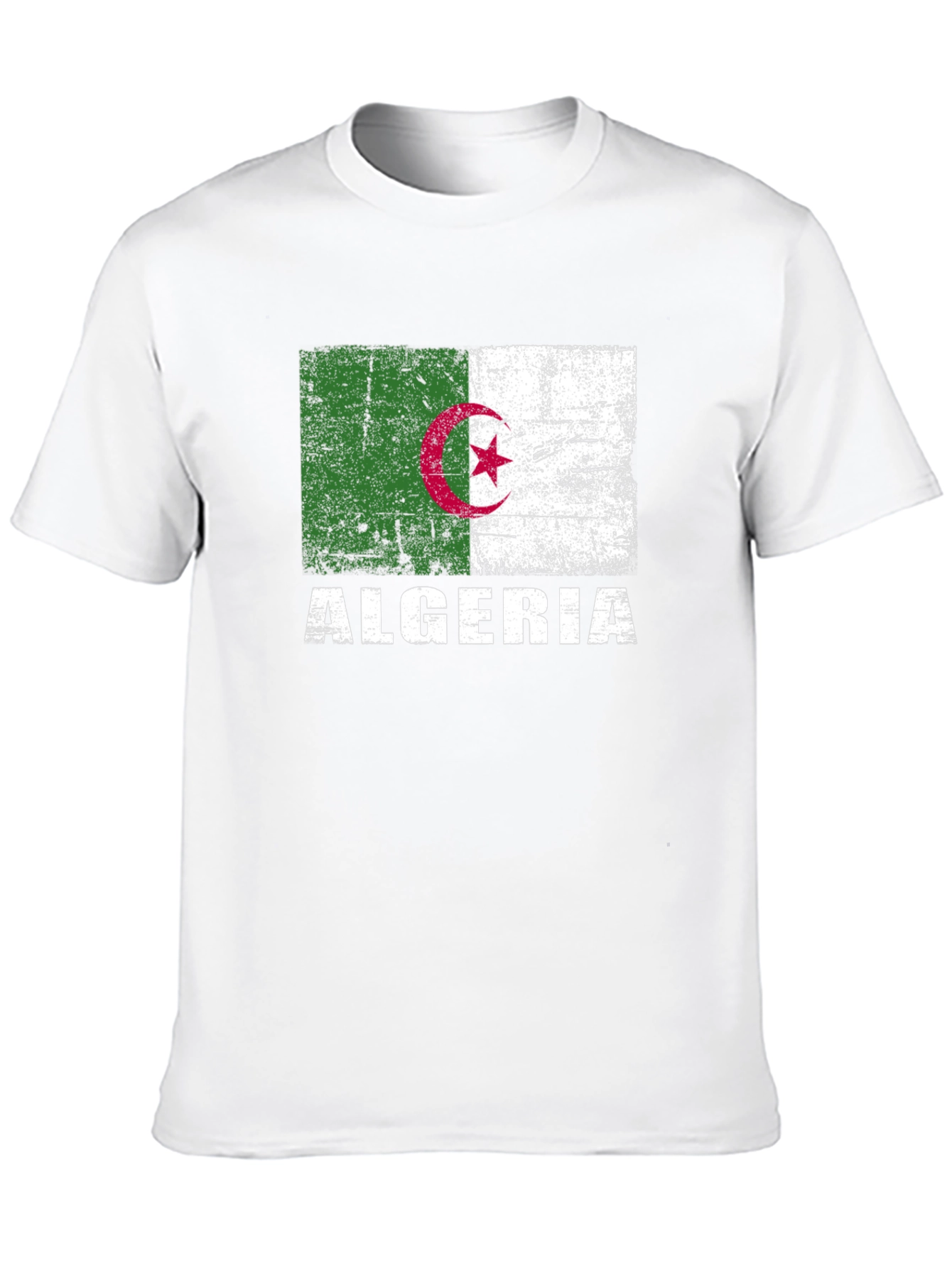 Algeria Flag T-Shirt - Distressed Algerian Pride