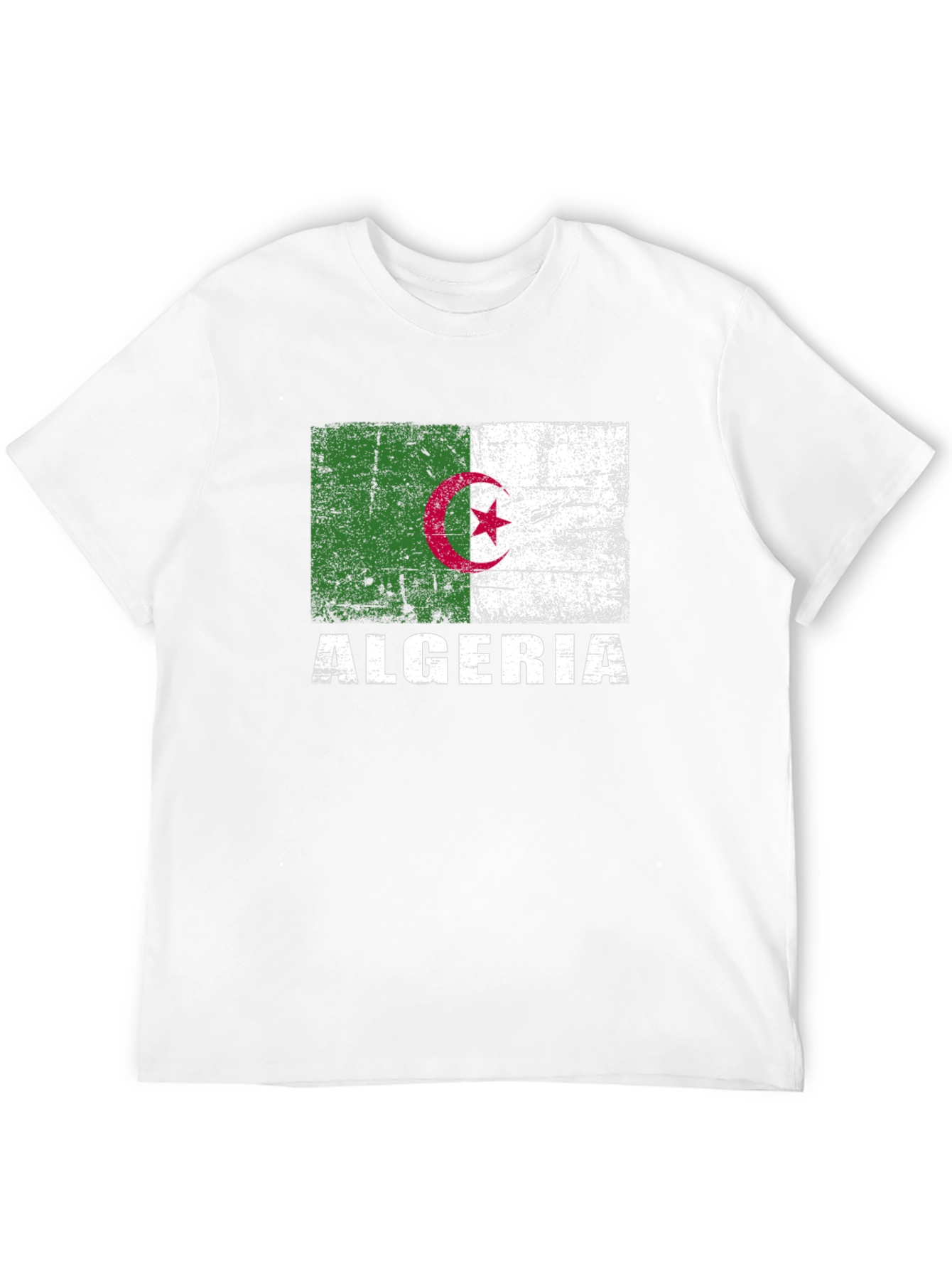 Algeria Flag T-Shirt - Distressed Algerian Pride