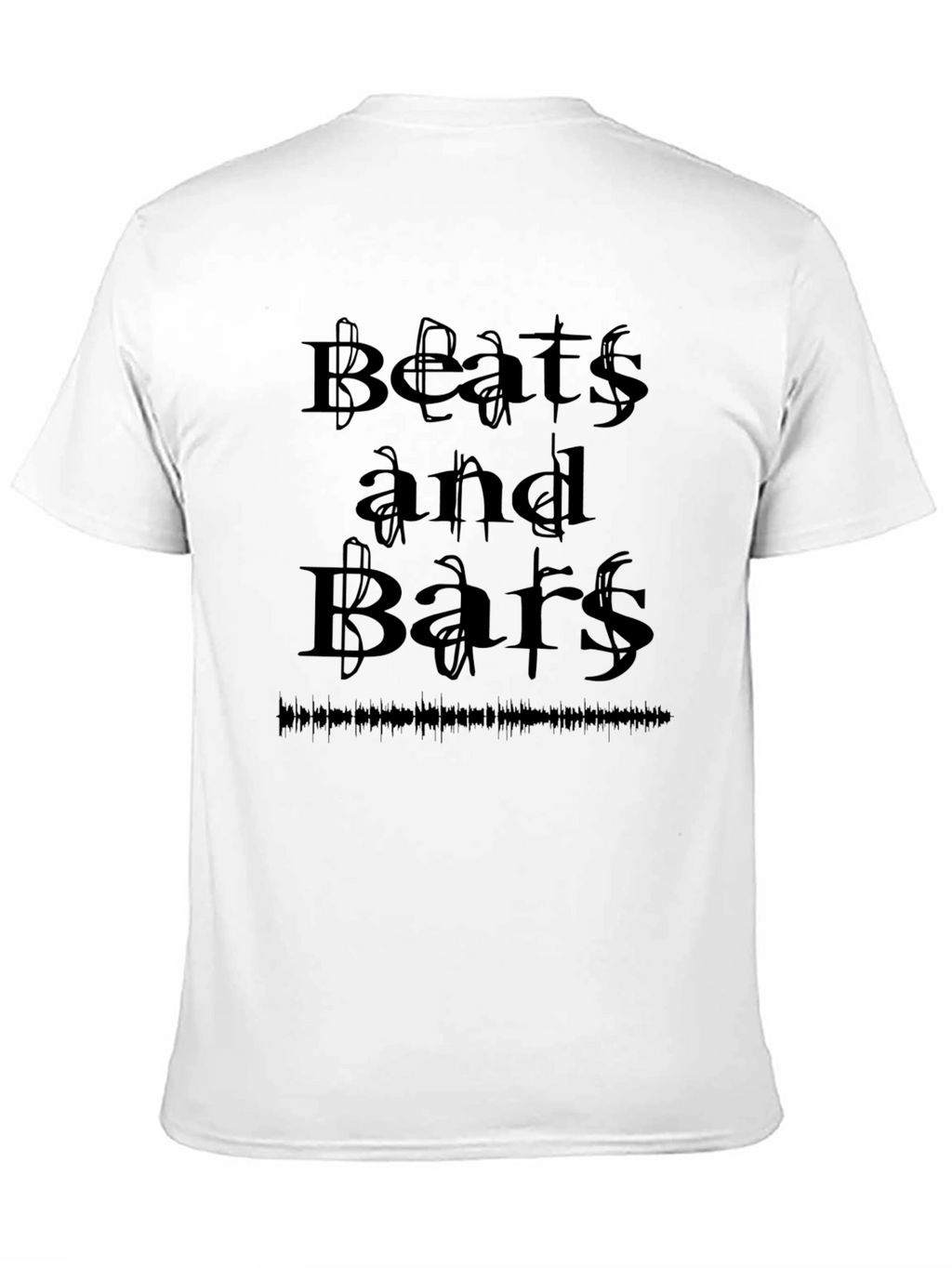 Beats and Bars Graphic Tee - Black Crewneck