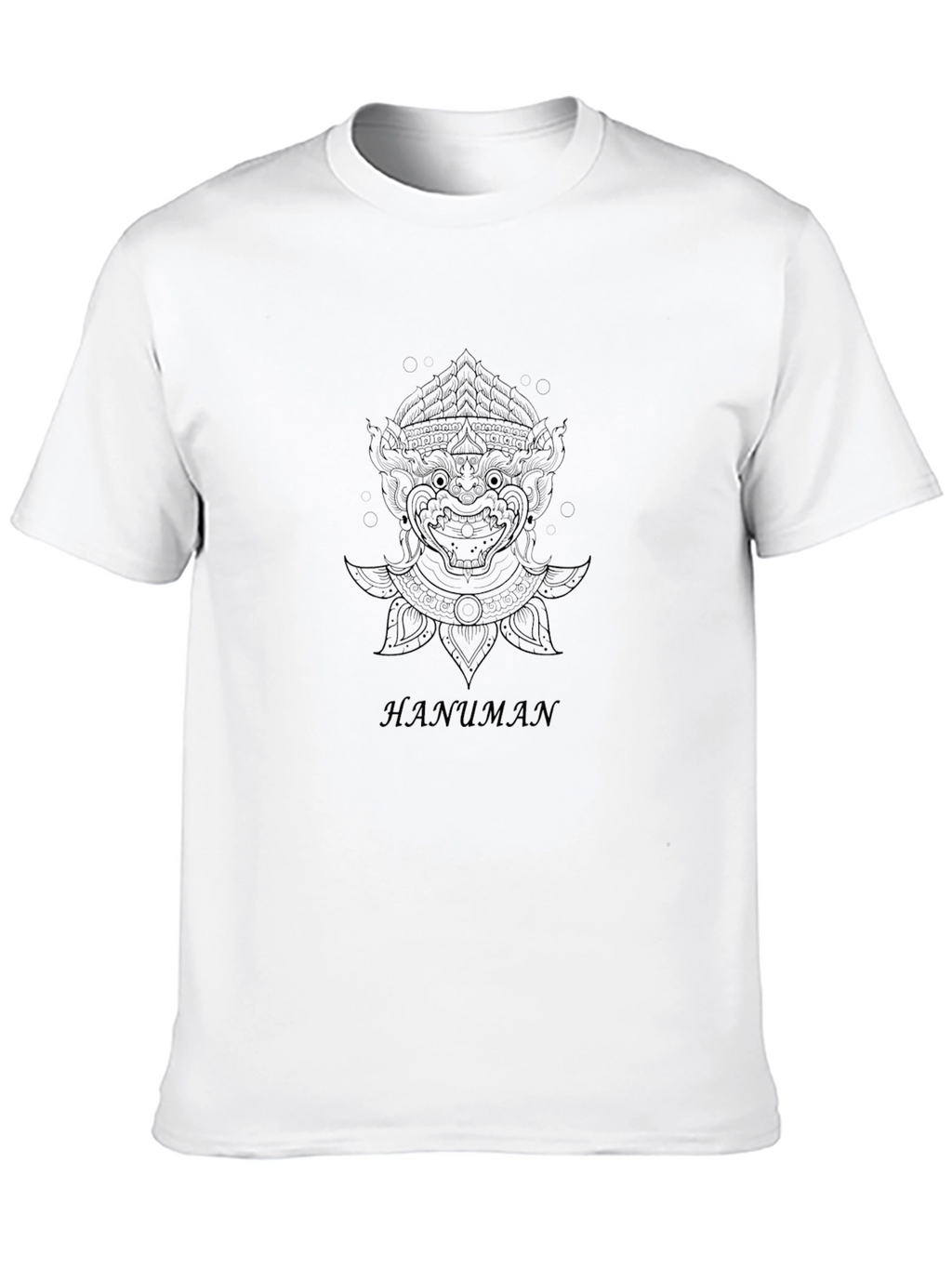 Hanuman Graphic Black T-Shirt