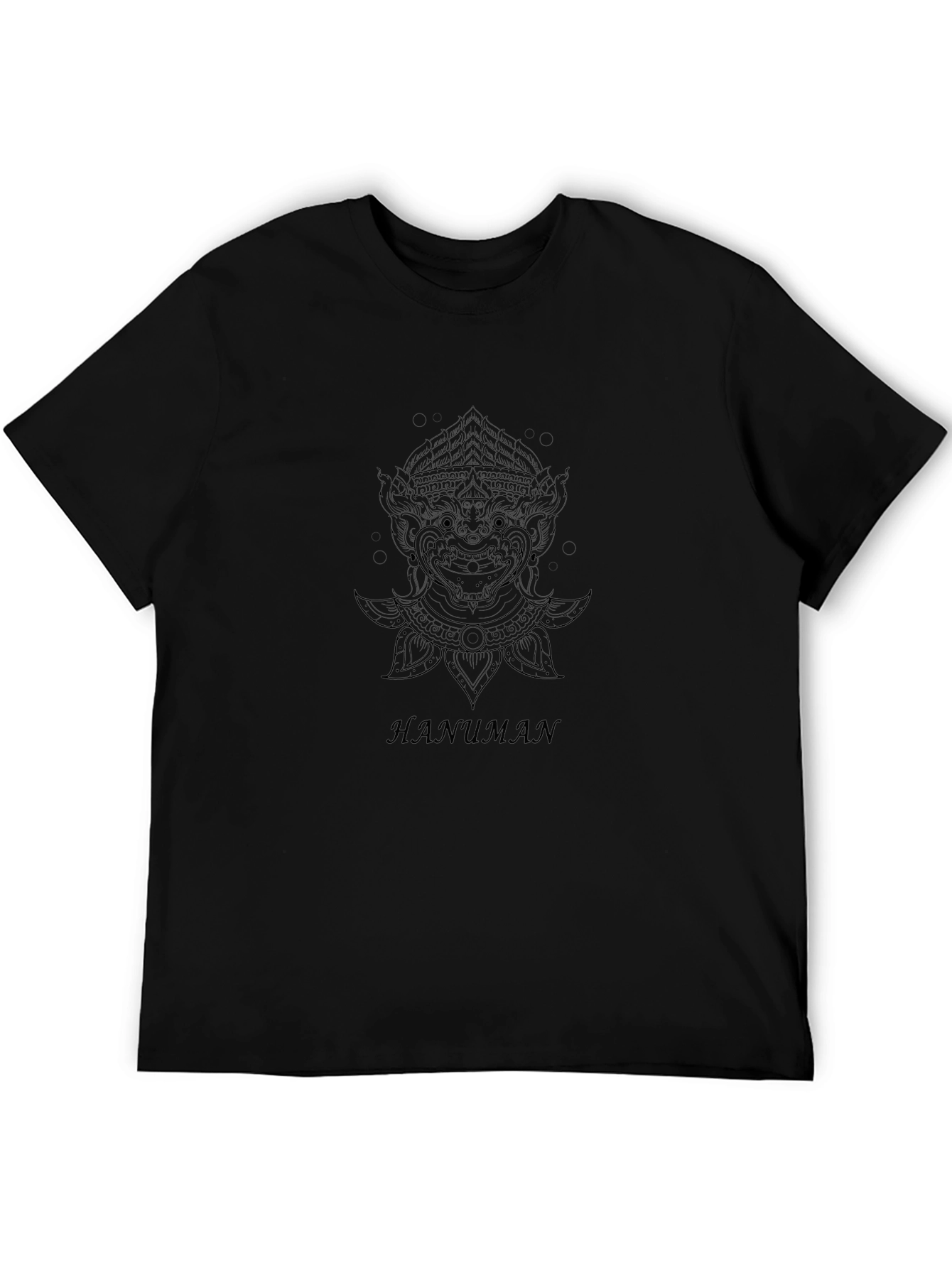 Hanuman Graphic Black T-Shirt