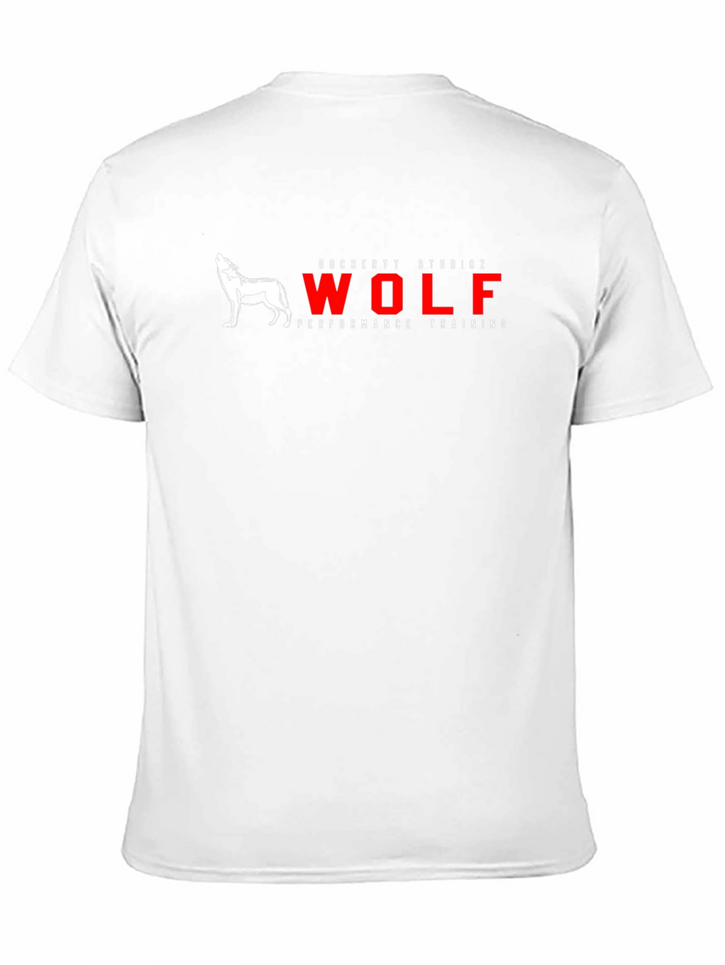 Mens Black Wolf Performance Training Graphic T-Shirt