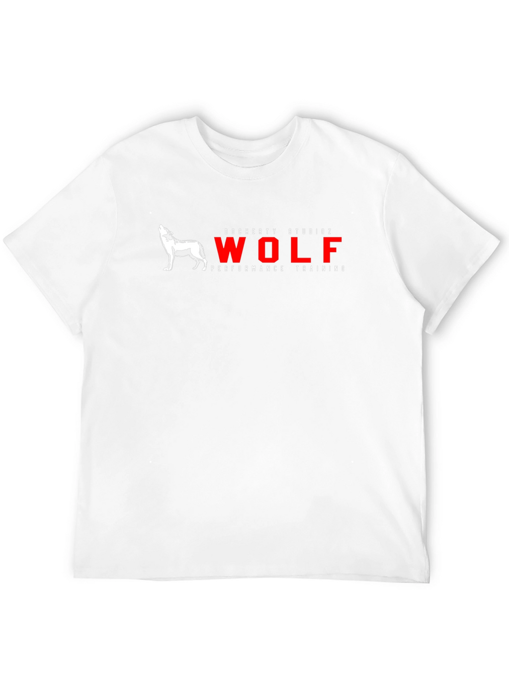 Mens Black Wolf Performance Training Graphic T-Shirt