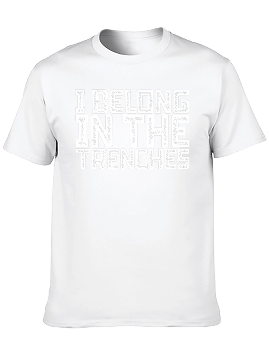 I Belong In The Trenches Graphic Tee - Black