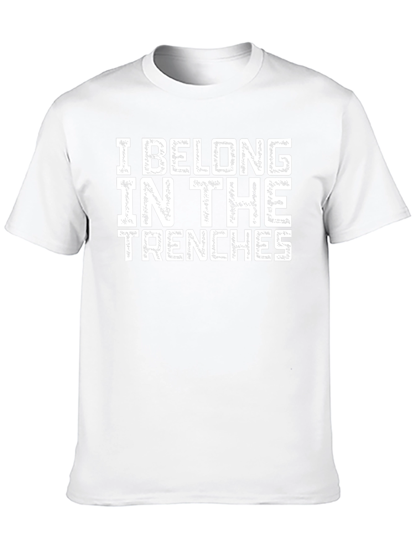I Belong In The Trenches Graphic Tee - Black