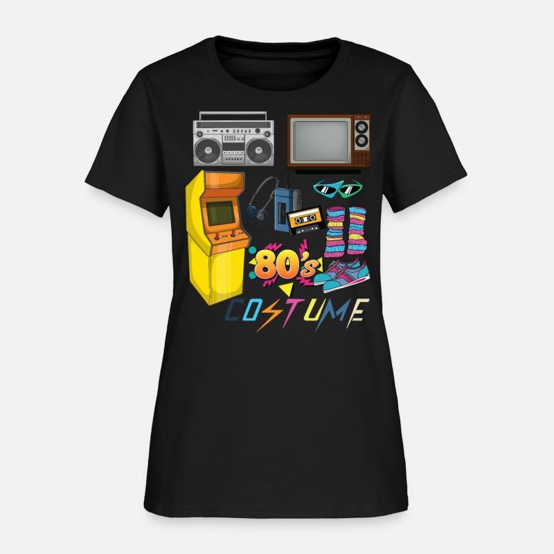 80's Costume With Objets From 1980