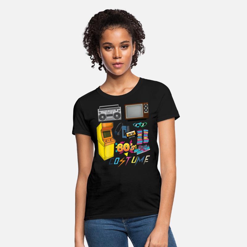 80's Costume With Objets From 1980