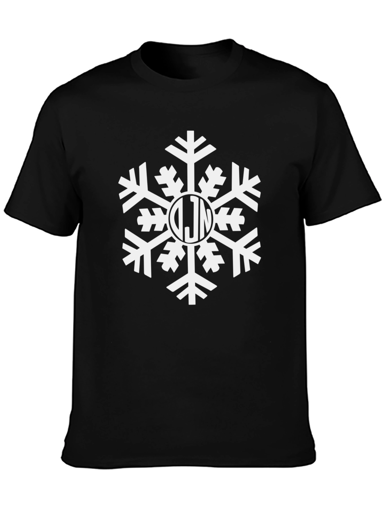 Monogrammed Snowflake Holiday T-Shirt