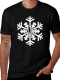 Monogrammed Snowflake Holiday T-Shirt