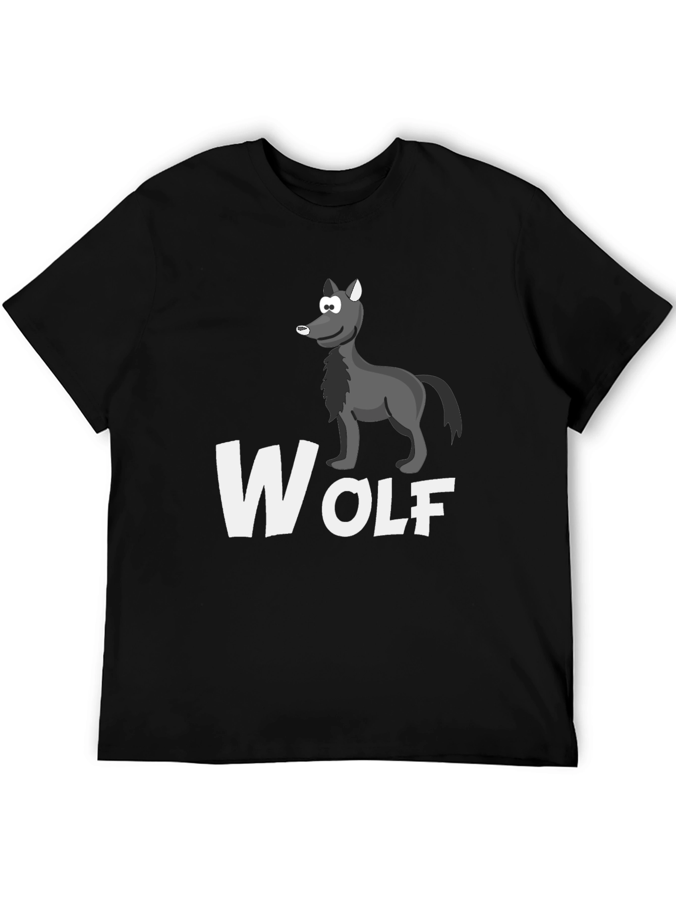 Wolf Graphic T-Shirt - Mens Black Tee
