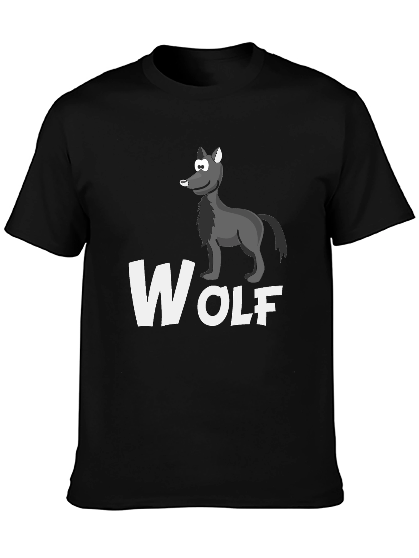 Wolf Graphic T-Shirt - Mens Black Tee