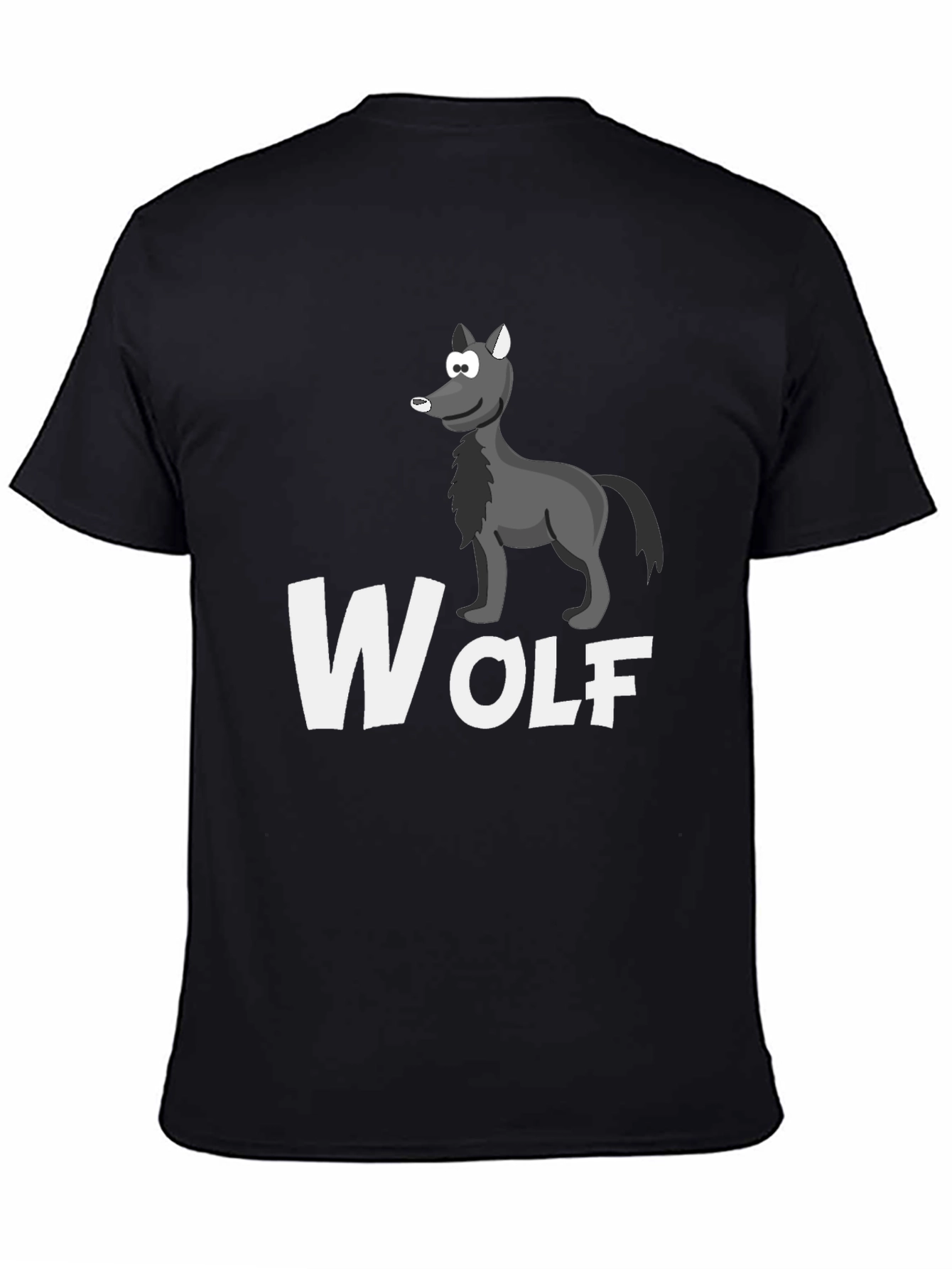 Wolf Graphic T-Shirt - Mens Black Tee