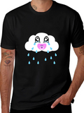 Crying Cloud Pacifier Mens Graphic Tee