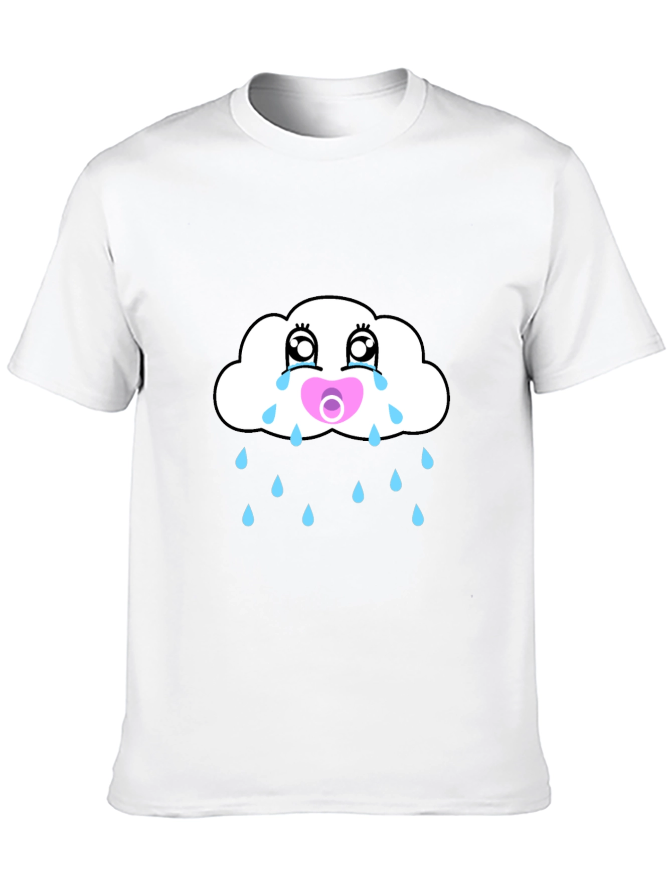 Crying Cloud Pacifier Mens Graphic Tee