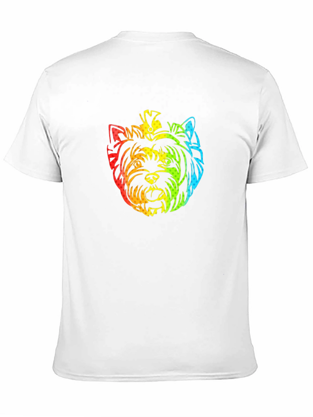 Rainbow Yorkshire Terrier Graphic T-Shirt