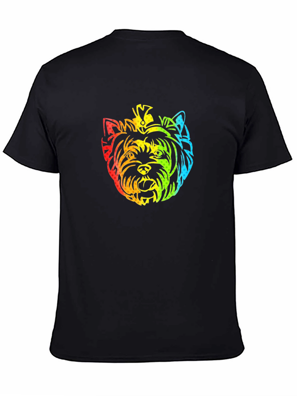 Rainbow Yorkshire Terrier Graphic T-Shirt