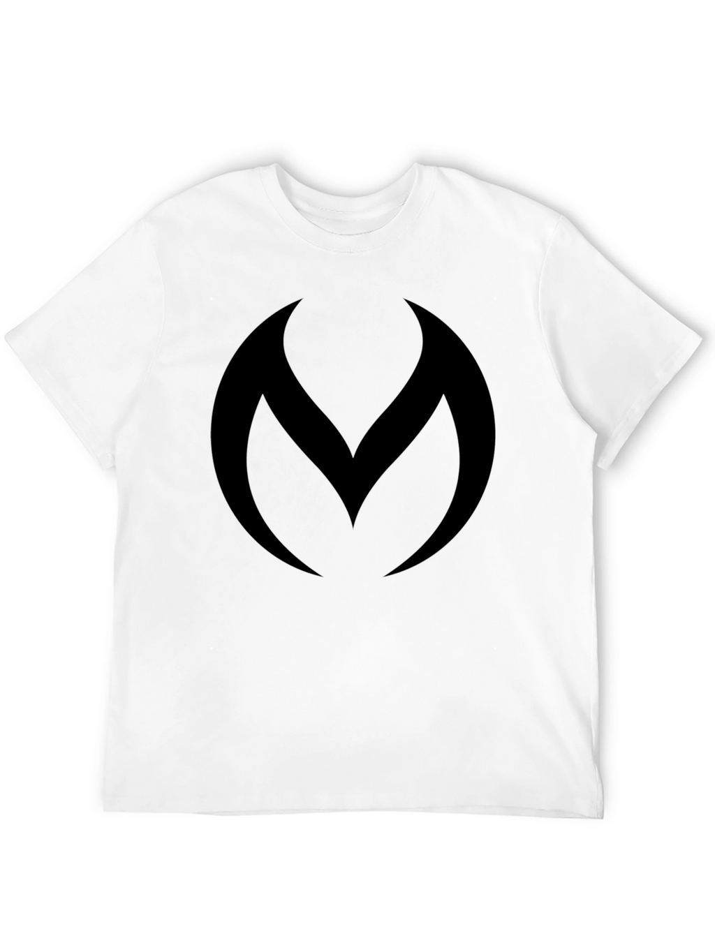 Modern Black Graphic Tee - Abstract Logo