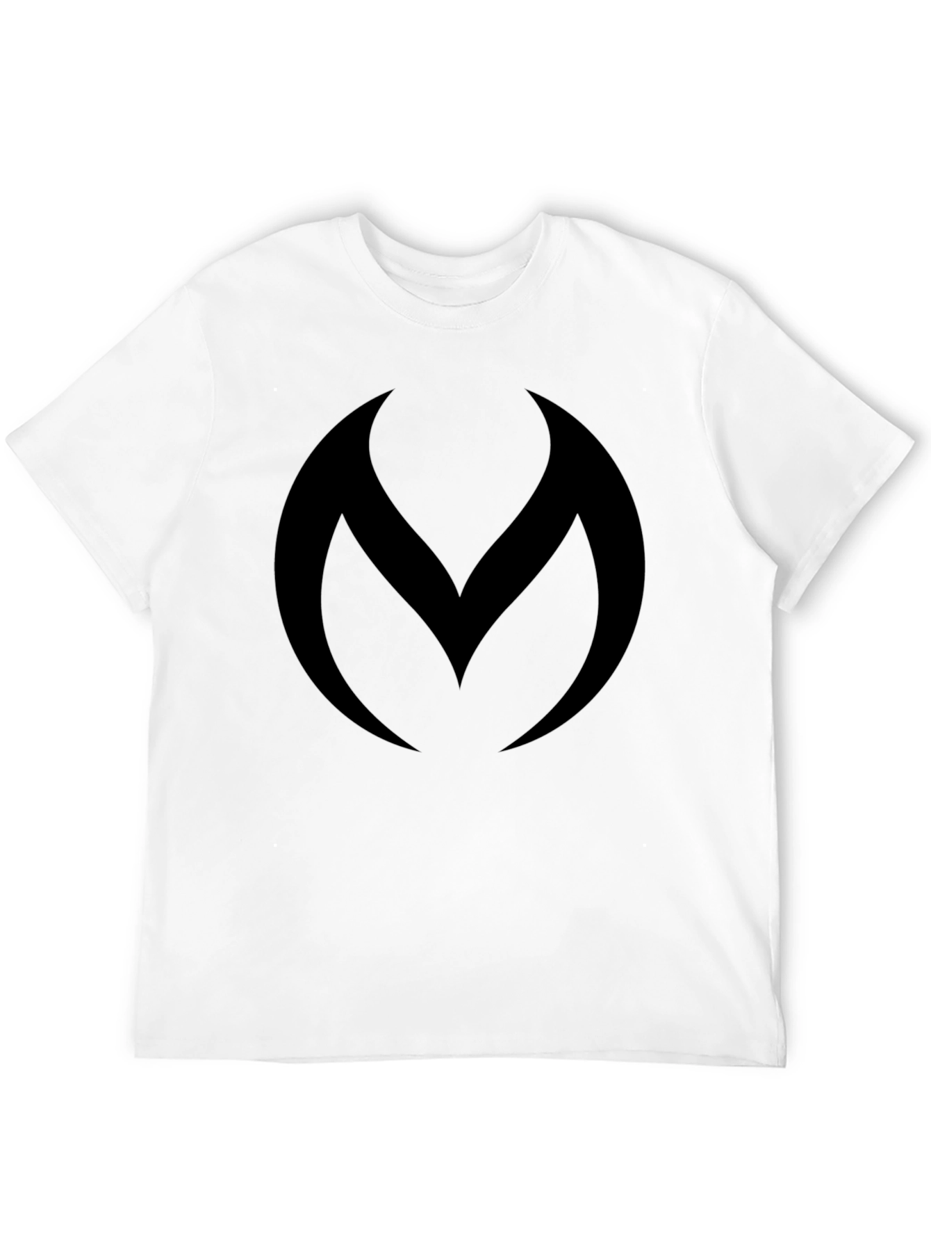 Modern Black Graphic Tee - Abstract Logo