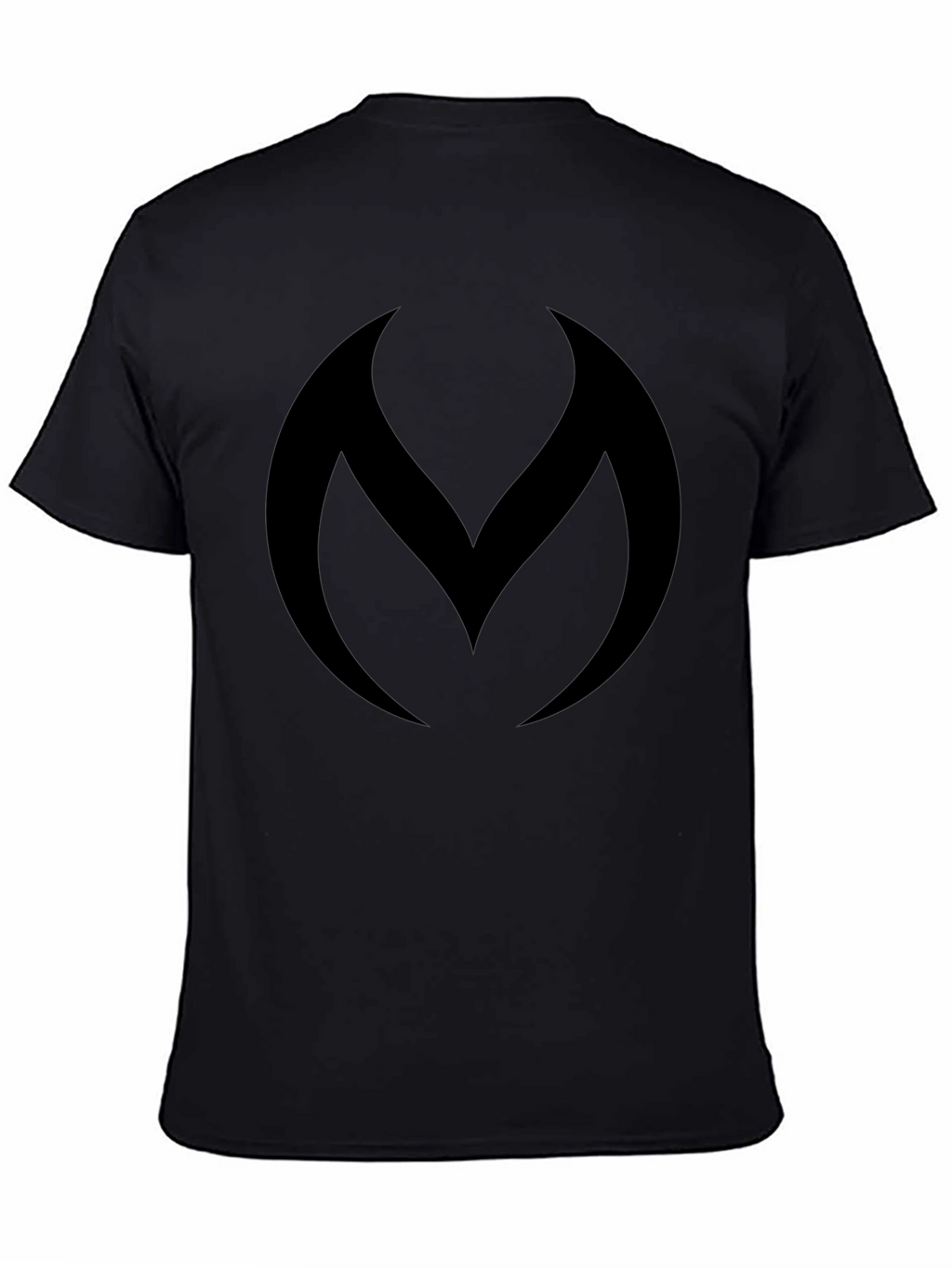 Modern Black Graphic Tee - Abstract Logo