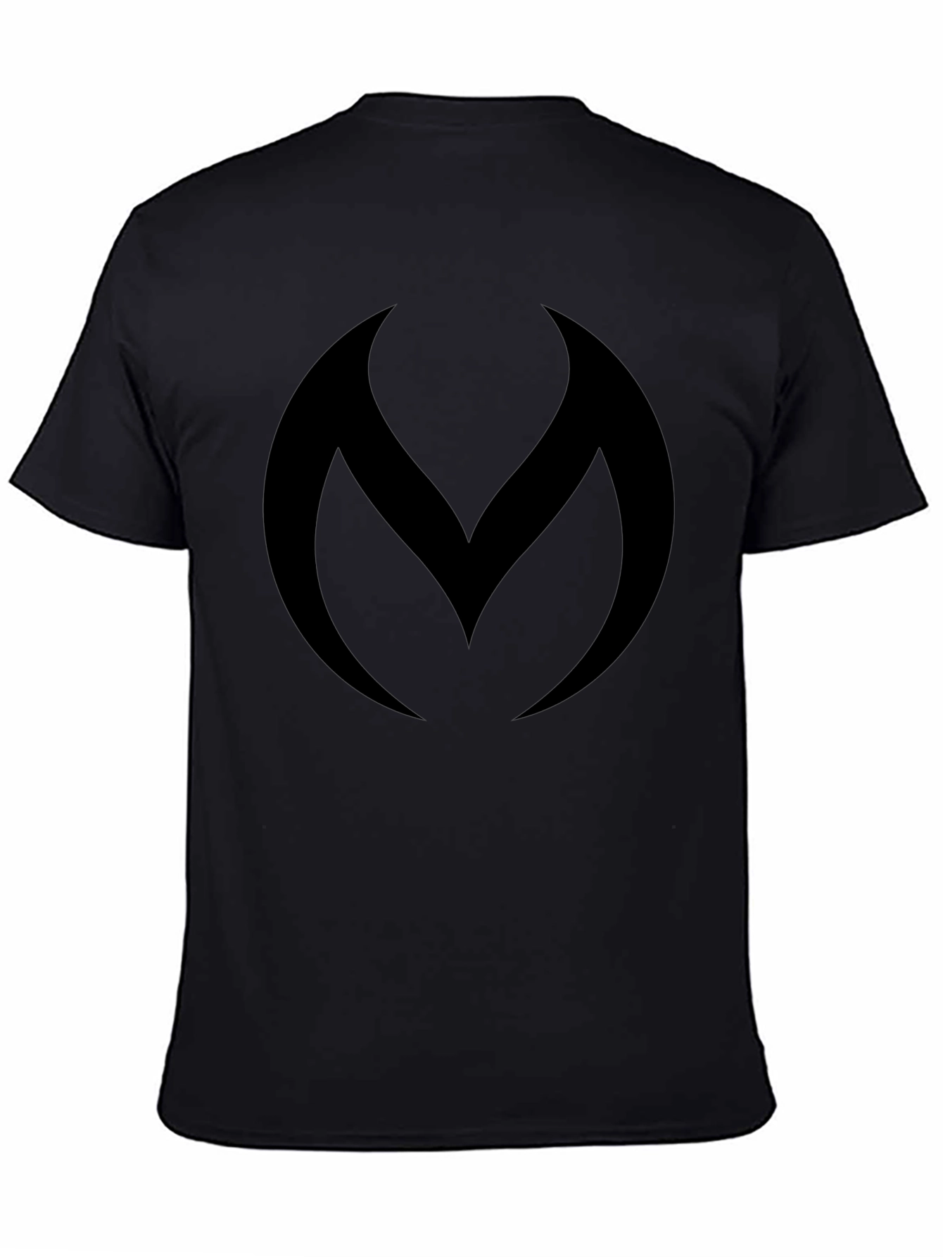 Modern Black Graphic Tee - Abstract Logo
