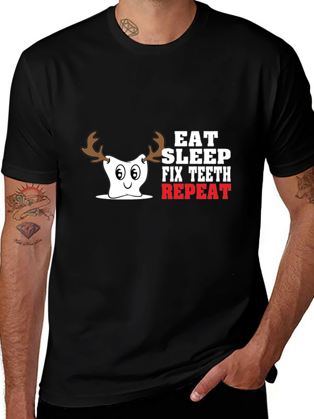 Eat Sleep Fix Teeth Repeat T-Shirt