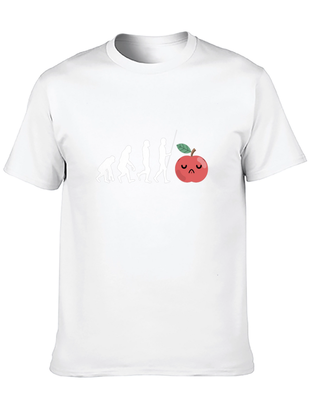 Evolution of Man to Apple T-Shirt
