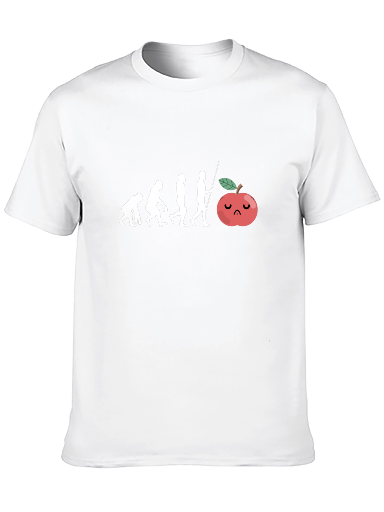 Evolution of Man to Apple T-Shirt