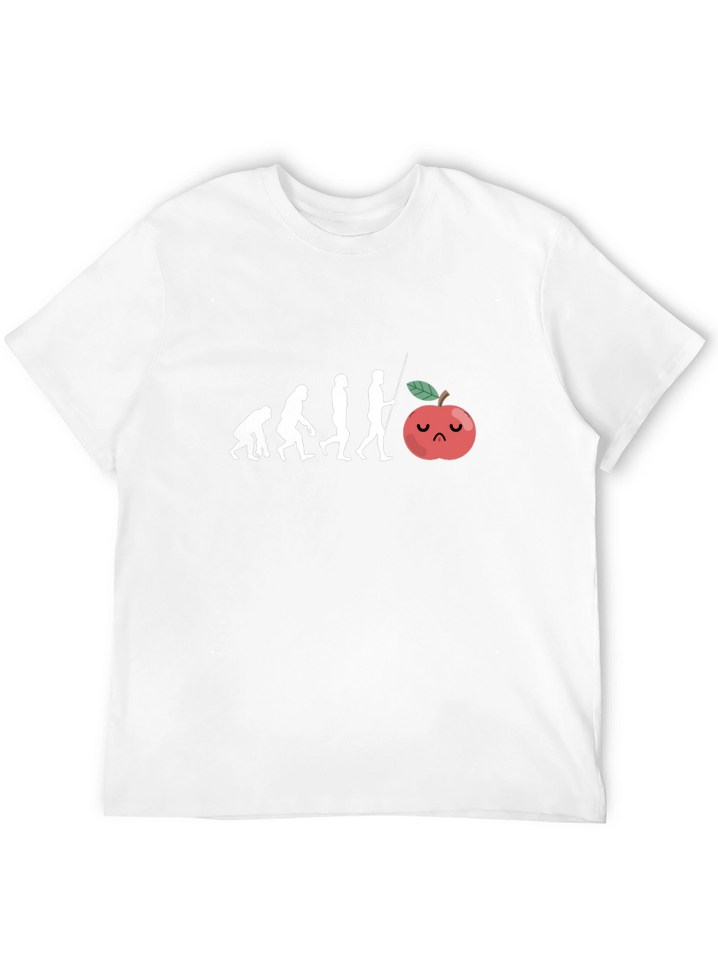 Evolution of Man to Apple T-Shirt