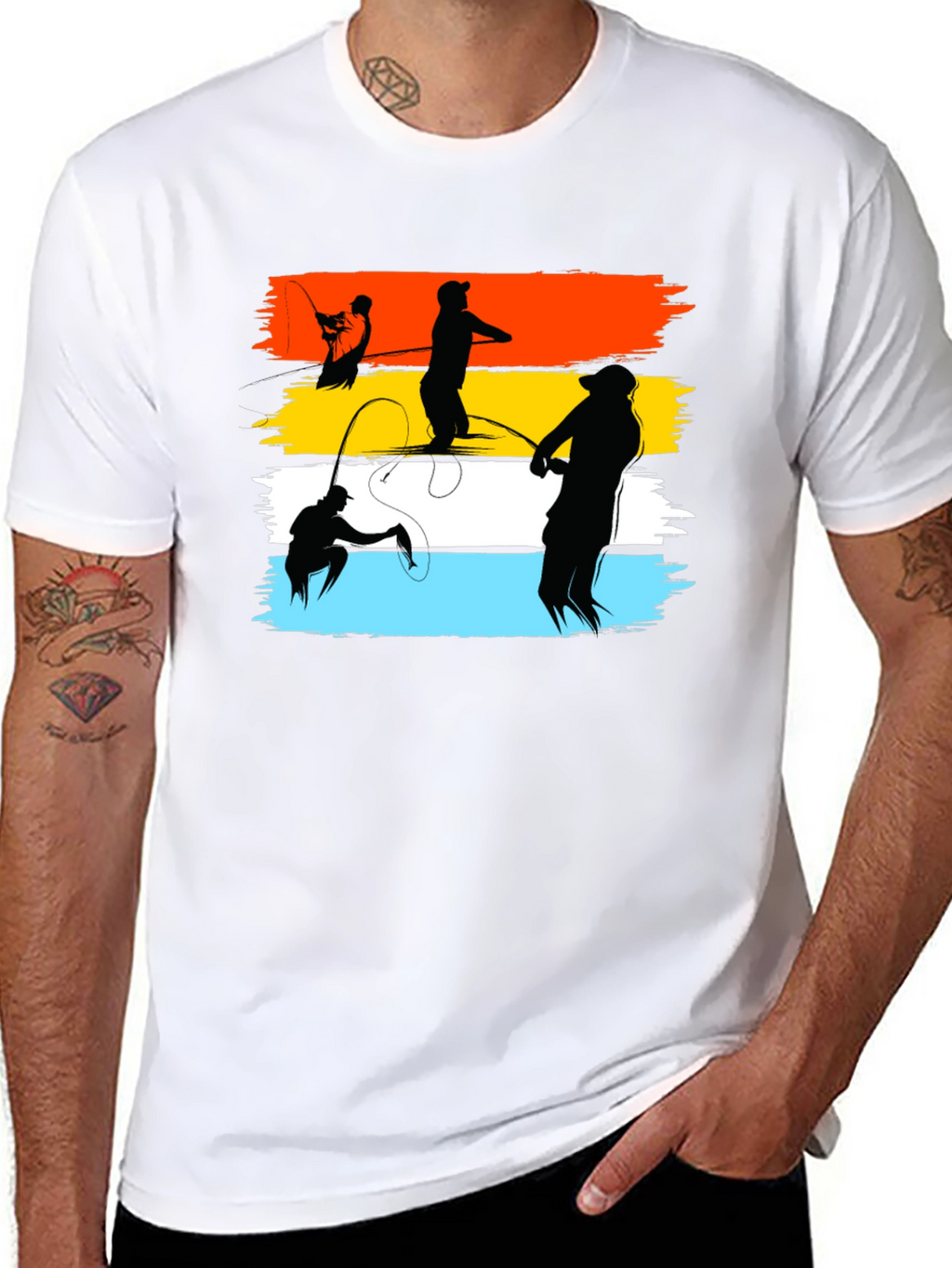 Fishing Silhouette T-Shirt - Anglers Dream Tee