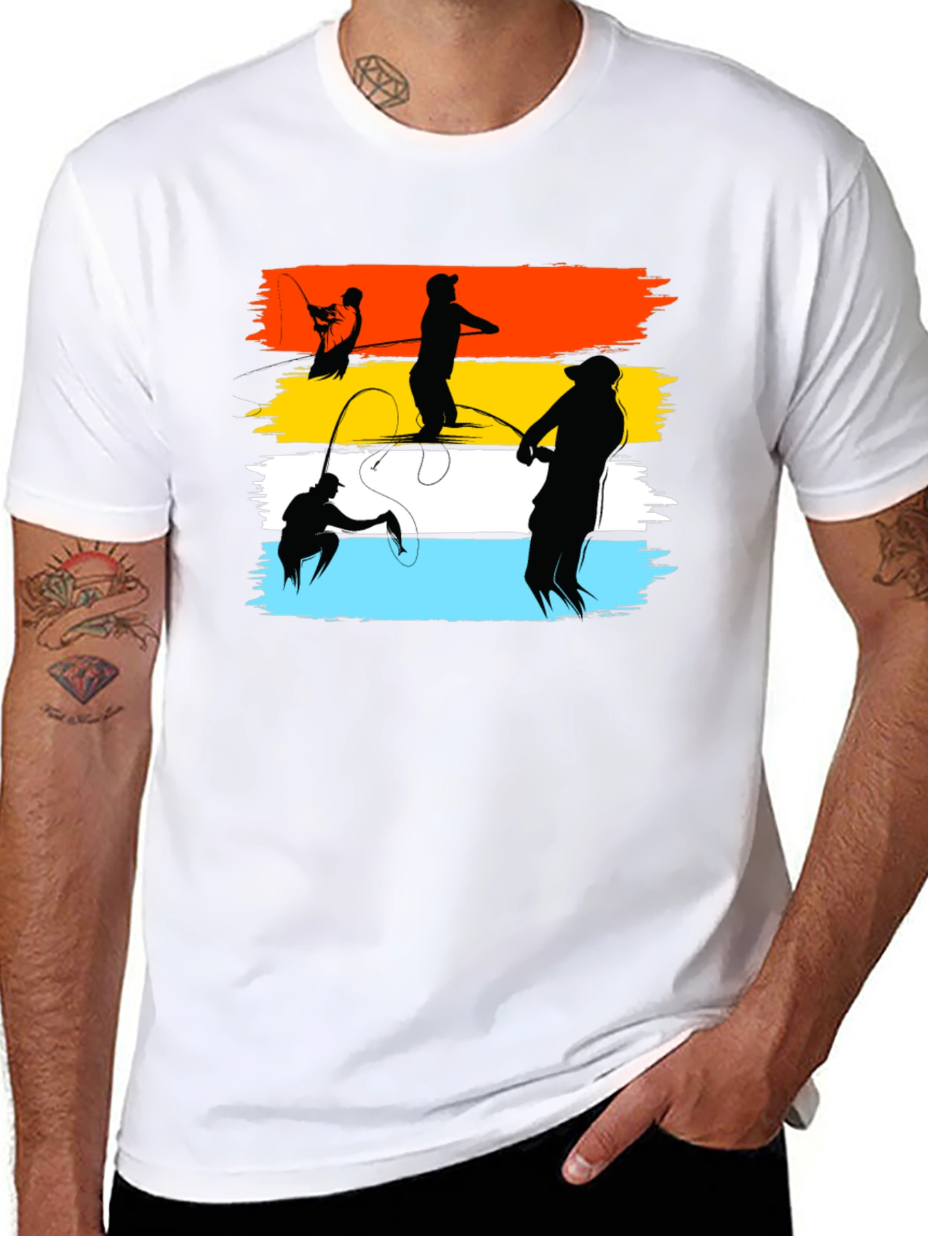 Fishing Silhouette T-Shirt - Anglers Dream Tee