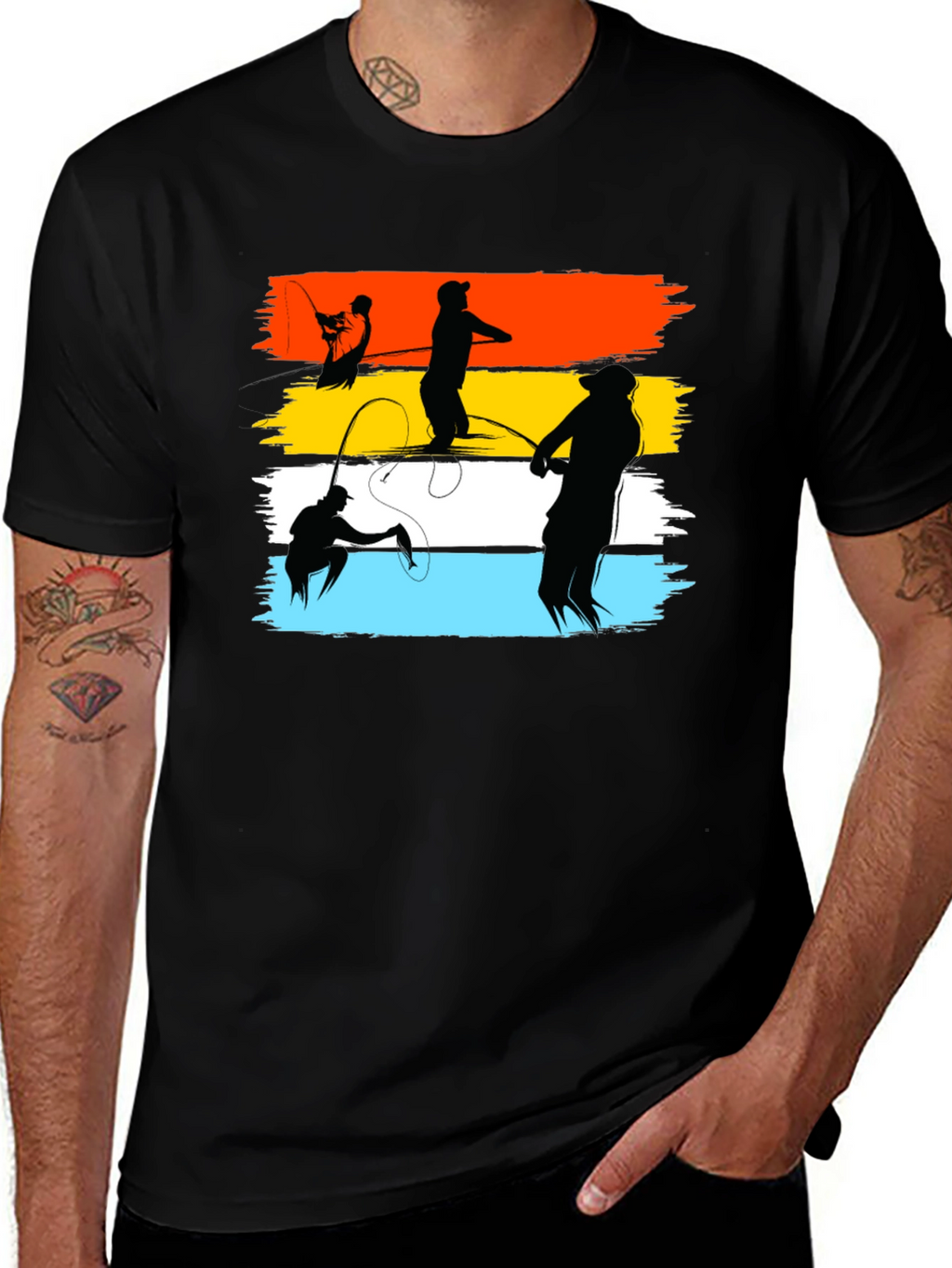 Fishing Silhouette T-Shirt - Anglers Dream Tee