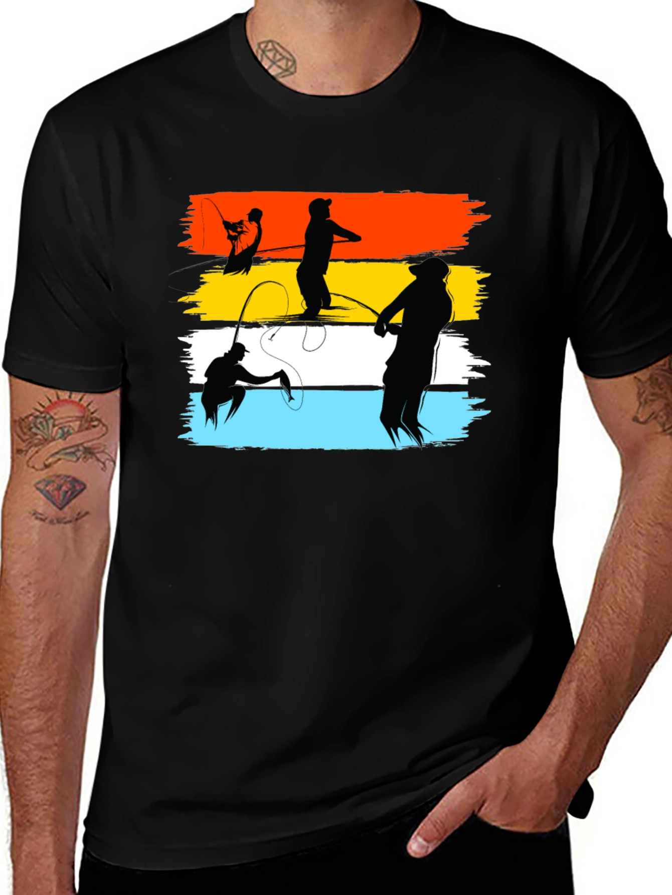 Fishing Silhouette T-Shirt - Anglers Dream Tee