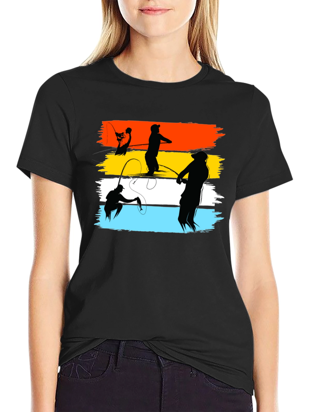 Fishing Silhouette T-Shirt - Anglers Dream Tee