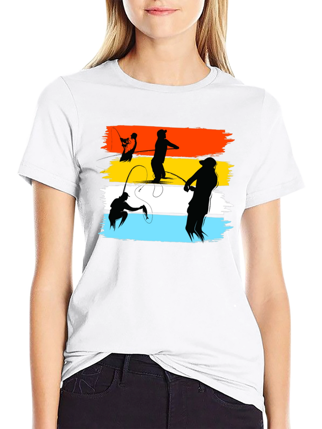 Fishing Silhouette T-Shirt - Anglers Dream Tee