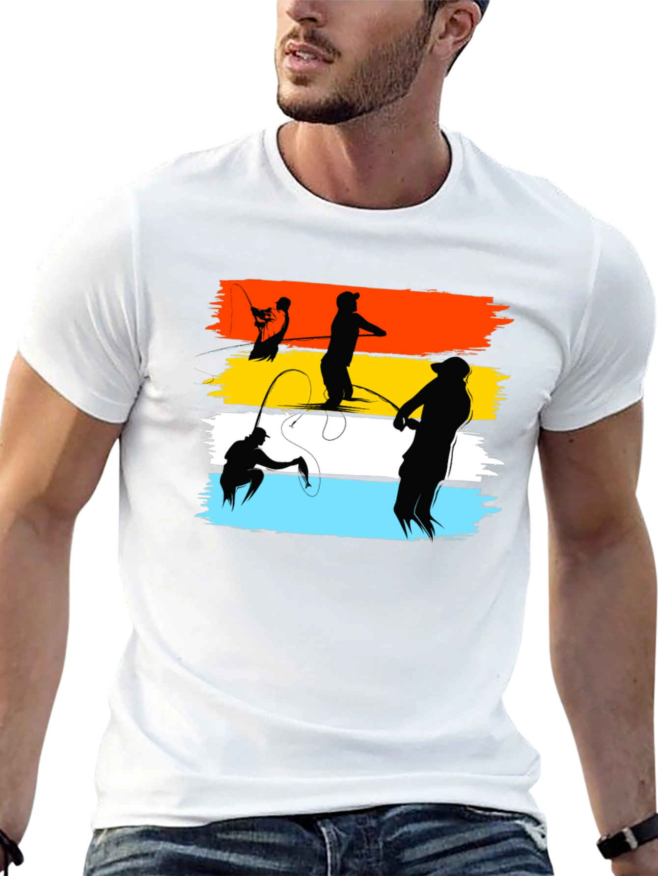 Fishing Silhouette T-Shirt - Anglers Dream Tee