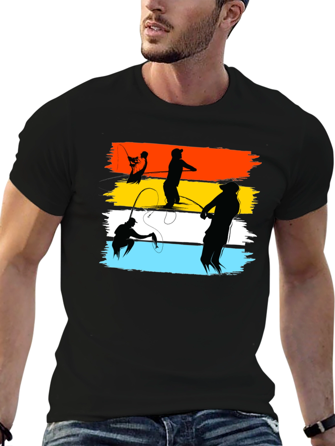 Fishing Silhouette T-Shirt - Anglers Dream Tee