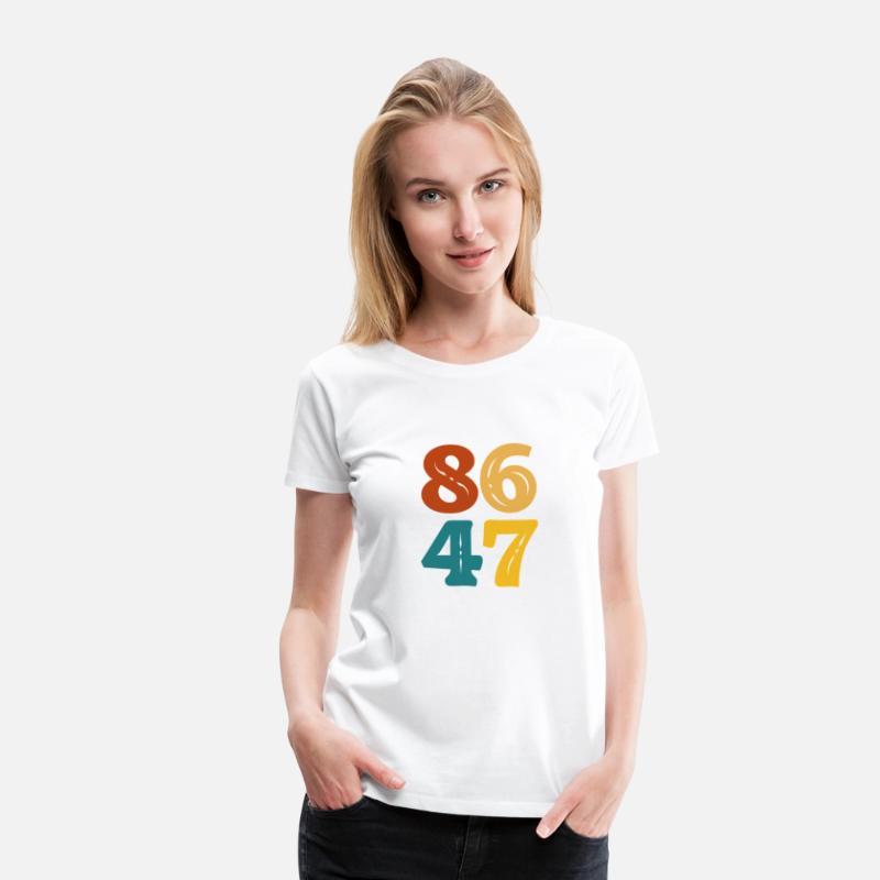 8647 Anti Trump 80s Rock Style Retro Vintage
