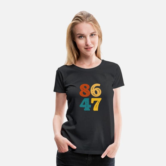 8647 Anti Trump 80s Rock Style Retro Vintage