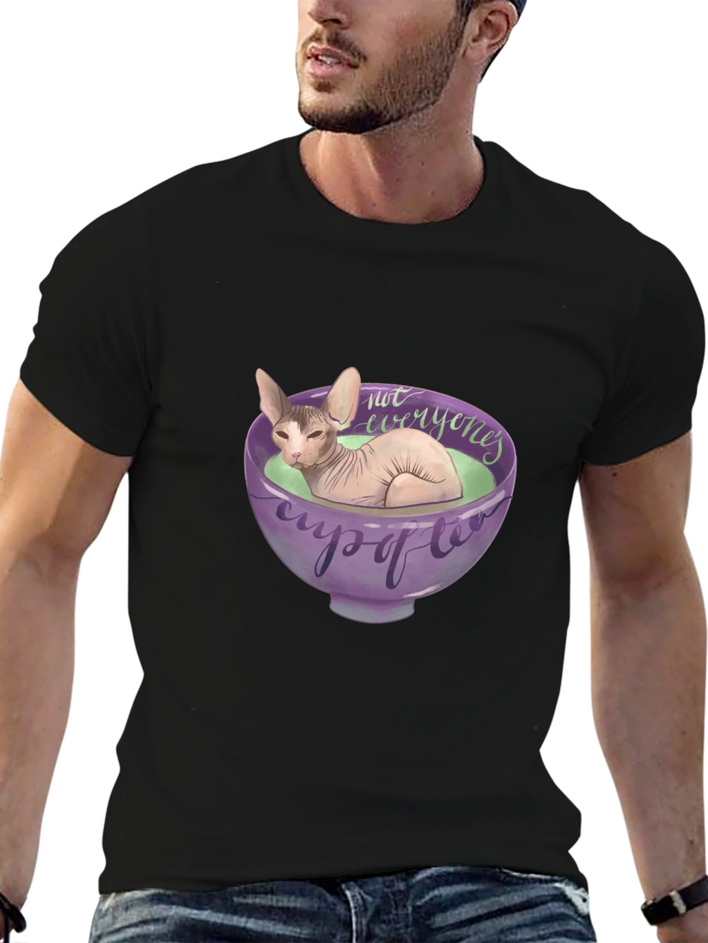 Sphynx Cat Not Everyones Cup of Tea T-Shirt