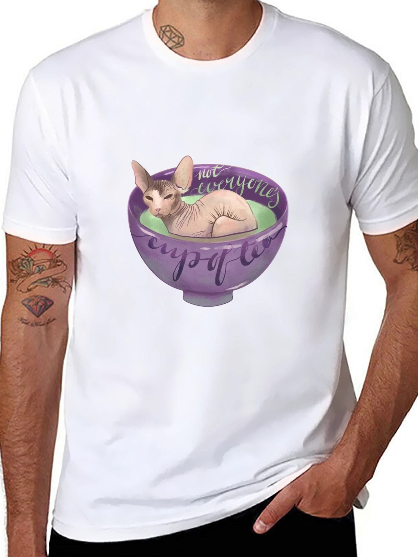 Sphynx Cat Not Everyones Cup of Tea T-Shirt