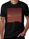 Mars Landscape Graphic T-Shirt